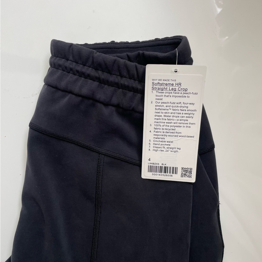 Lululemon Softstreme High-Rise Straight Leg Crop